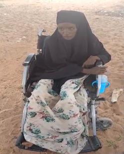 A woman supported by Fatima's Charity